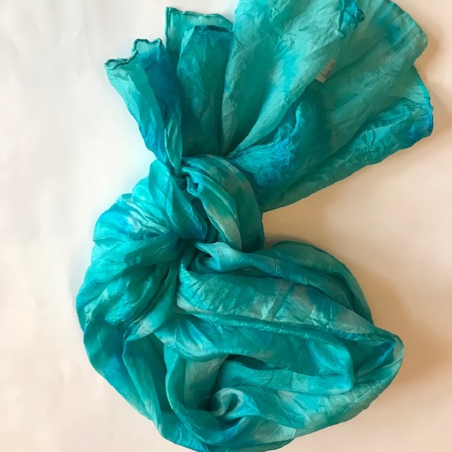 Seidenschal mit Farben Beispiel