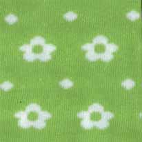 Strickschlauch elastische Baumwolle hellgruen weiss Blumen