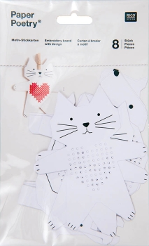 Motiv Stickkarton Tiere