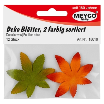 Deko Blätter zweifarbig