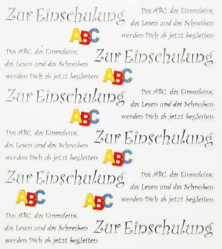 Hobbysticker Einschulung