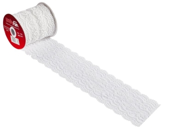 Spitze Ornament weiss
