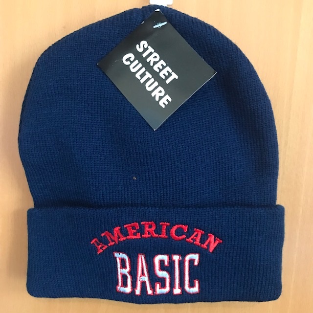 Mütze Street Culture blau American Basic