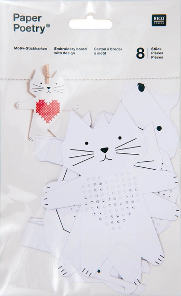 Motiv Stickkarton Tiere