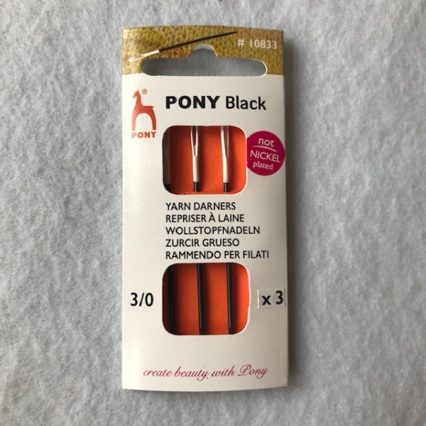 Pony Black Wollstopfnadel