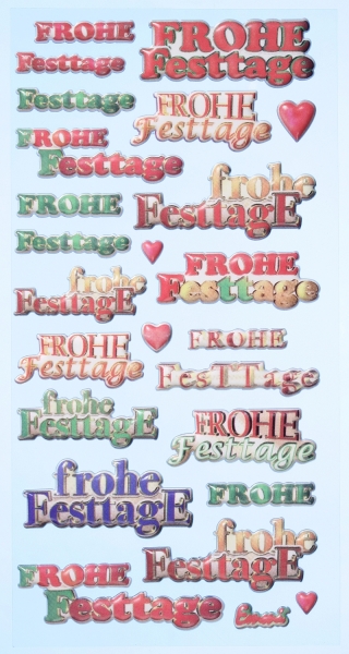Softysticker Frohe Festtage