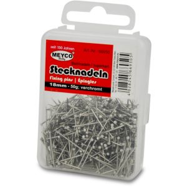 Meyco Stecknadeln verchromt 50g