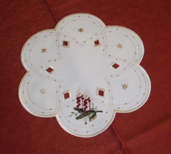 Weihnachtsdecke Stern rot