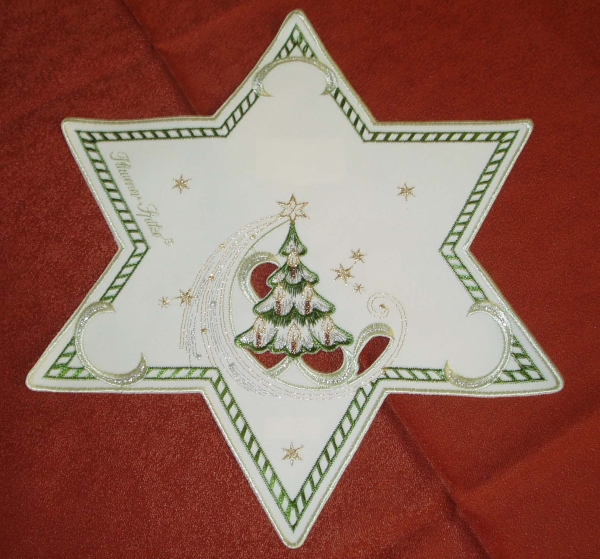 Weihnachtsdecke Stern Tannenbaum