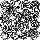 Universal Schablone Paisley